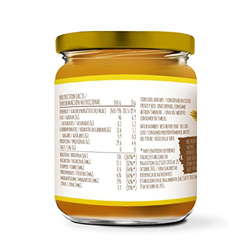 Mantequilla de Cacahuete de HSN | Textura Crujiente - Peanut Butter Crunchy - 100% Natural | Apto Vegetariano, Sin grasa de palma, Sin grasa trans, Sin azúcar ni sal añadidos, 250g