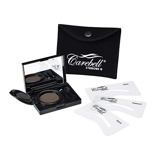 Maquillaje para Cejas Carebell Eyebrows 10 (C-04 IRID BROWN) · Castaño oscuro, cabello negro y rojizos oscuros.