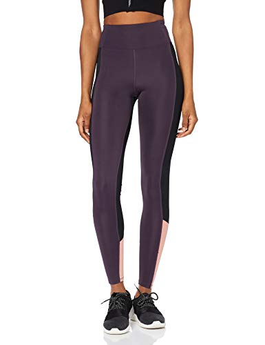 Marca Amazon - AURIQUE Bal1038 - Mallas de Entrenamiento Mujer, Negro (Black/Nightshade/Rosette), 38, Label:S