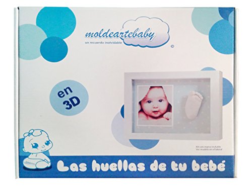 MARCOS HUELLAS DE BEBE (LUNARES ROSAS, 20 x 4,3 x 25 cm)