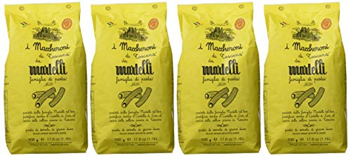 Martelli Pasta Maccheroni di Toscana - 4 Paquetes de 500 gr - Total: 2000 gr