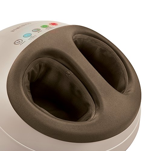 Masajeador de pies HoMedics Shiatsu Air Pro con calor | Compresión de aire, masaje de calentamiento, objetivos nudos y puntos de presión, amasado profundo | Alivia los pies cansados