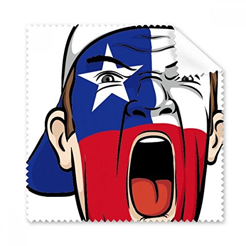 Máscara de maquillaje con diseño de bandera nacional de Chile para limpieza facial, 5 piezas