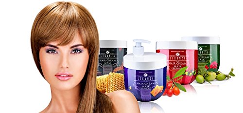 Máscarilla crema para el cabello con jalea real leganza