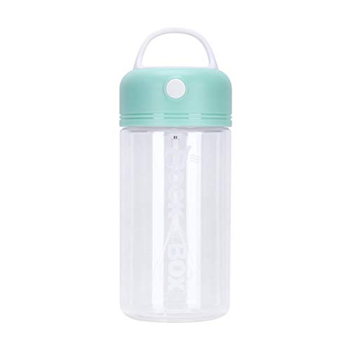 Material PP portátil Color sólido Proteína cilíndrica en polvo Shake Cup Sports Fitness Batido Taza Shaker Bottle - Verde