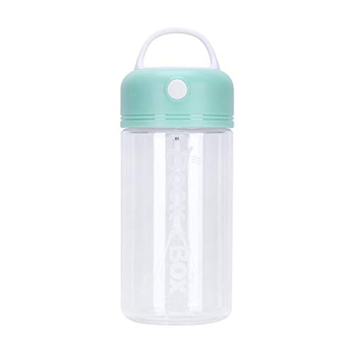 Material PP portátil Color sólido Proteína cilíndrica en polvo Shake Cup Sports Fitness Batido Taza Shaker Bottle - Verde