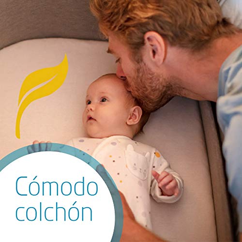 Maxi-Cosi Iora Colecho Regulable Multialturas, Reclinable con Funcion de Deslizamiento Sencillo, Colchón Incluido, Cuna bebé 0 Meses-9 kg, Essential Graphite