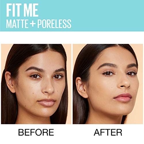 MAYBELLINE - Fit Me Matte + Poreless Foundation 220 Natural Beige - 1 fl. oz. (30 ml)