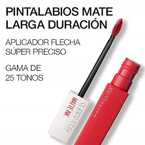 Maybelline New York - Superstay Matte Ink, Pintalabios Mate de Larga Duración, Tono 135 Globetrotter