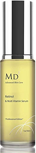 MD3 - Sérum Antiedad con Retinol (2%) y Multivitaminas, para Hombre y Mujer (30 ml)