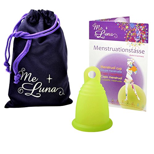 Me Luna Menstrual Taza Classic, Ring, Verde, tamaño L