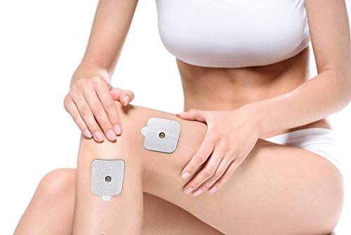 MED-FIT 5x5cm Flexi iSTIM 12 x 3.5mm Stud (tipo snap/boton) TENS Almohadillas autoadhesivas encajan con BEURER, SANITAS y VIRTUALMENTE todas las Maquinas de masaje TENS en Amazon.