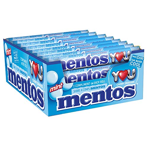 Mentos Mint, 1er Pack (40 x 38 g rollos)