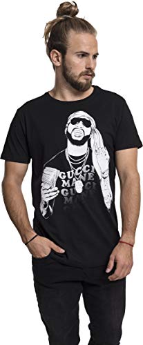 MERCHCODE Merch Código Hombre Gucci goldmane Money tee – Camiseta, Hombre, Gucci Mane Money tee, Negro, Medium