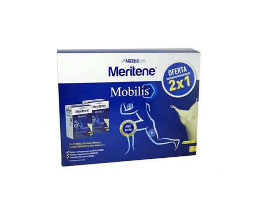 Meritene Mobilis 2 x 10 sobres, sabor vainilla.