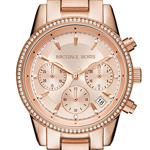 Michael Kors Reloj Cronógrafo para Mujer de Cuarzo con Correa en Acero Inoxidable MK6357