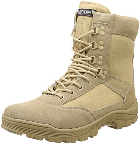 Mil-Tec Tactical Boot con Cremallera YKK 45, Caqui