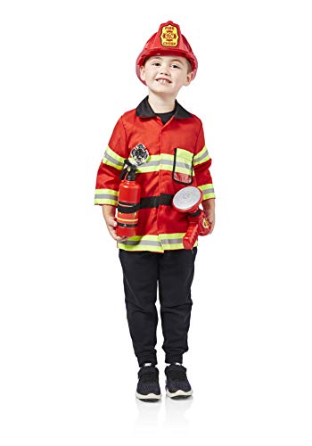 Milly & Ted - Juego de Disfraces de Bomberos - Traje de Juego de Roles para niños - Vestido de niño