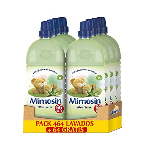 Mimosín Concentrado Suavizante Aloe Vera 66lav x 8botellas