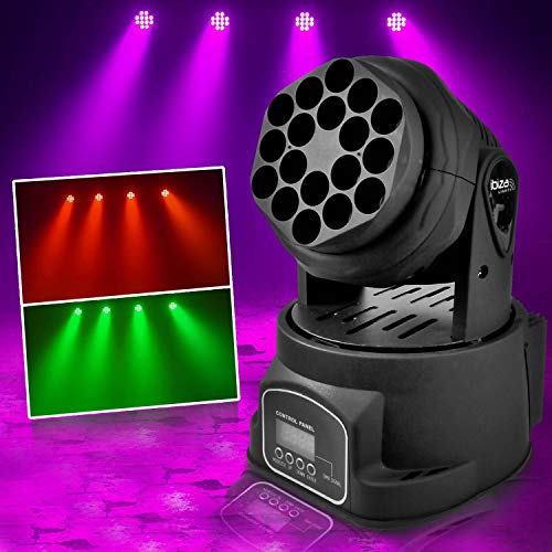 Mini Pack 2 LYRES haz del proyector DMX RGB 18LED