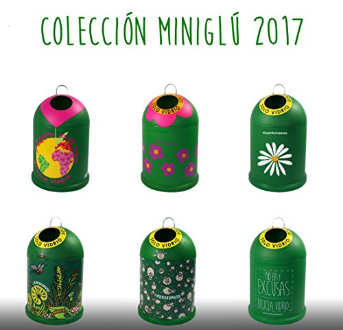 Miniglu Mini contenedor ovejitas para reciclaje de visrio