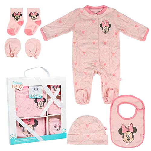 Minnie Mouse 2200005547 Set regalo bebés, Rosa, 1 A 3 meses