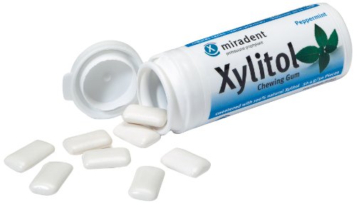 miradent xilitol Chicle pimienta Menta 30 unidades, 4 unidades (4 x 30 g)