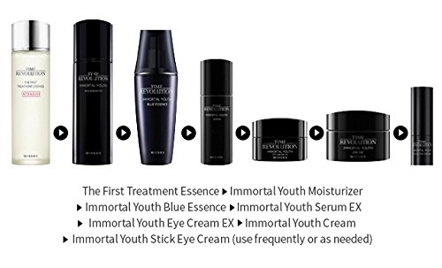 Missha Time Revolution Immortal Youth Blue Essence 80 ml Mujeres 200ml laca para el cabello