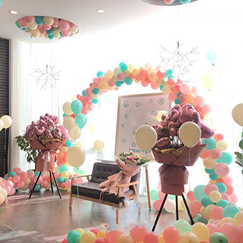 MMTX Decoraciones con globos de fiesta de feliz cumpleaños, pancarta de cumpleaños con globo de corazón para bodas para niños, cumpleaños Fiesta de bienvenida al bebé Decoraciones