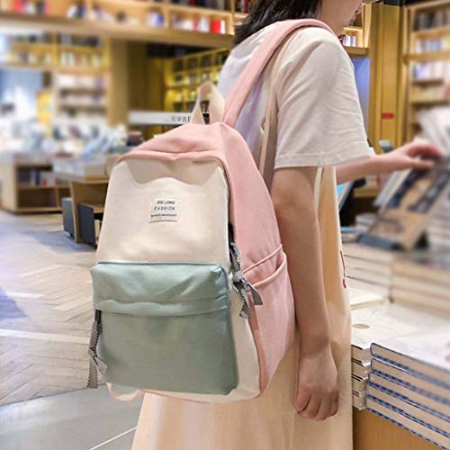 Mochila Casual Niñas Moda Estilo Japonés de Color Sólido Negocios - FossenStu Mochila Escolar, Bolsa de Viaje, Bolsa de Alpinismo - Mochilas para Estudiantes de Secundaria