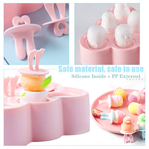 Moldes Helados Silicona, Mini Moldes para Helados Palitos, Poleras Helado Bebe, Moldes Polos Niños, Ice Cream Mold, Ice Lolly Moulds, Linda Molde para Hacer Helados Caseros, Sin BPA