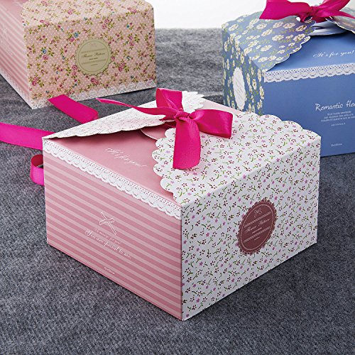 MOOKLIN 12pcs Cajas de Regalo Caja de Dulces Caja de Papel de Galletas para la Boda cumpleaños Fiesta de Bienvenida