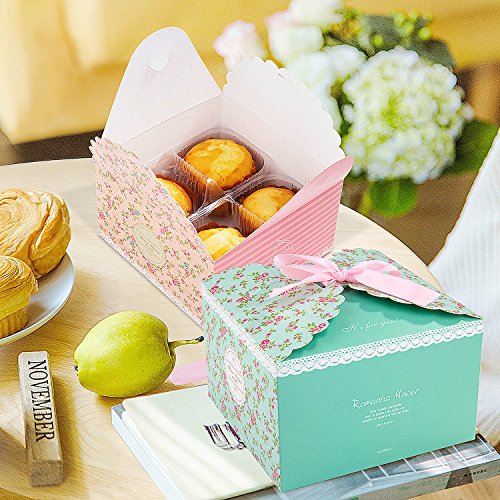 MOOKLIN 12pcs Cajas de Regalo Caja de Dulces Caja de Papel de Galletas para la Boda cumpleaños Fiesta de Bienvenida