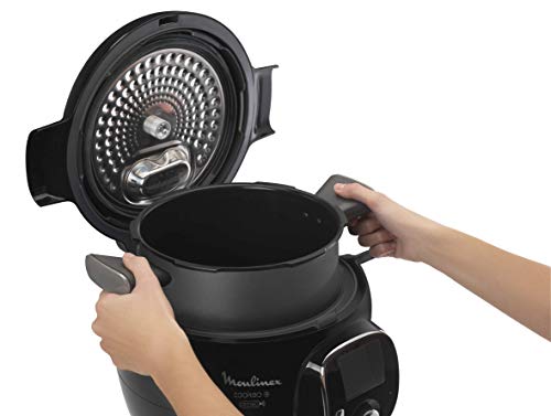 Moulinex Cookeo + Connect olla multi-cocción 6 L 1200 W Negro, Cromo - Ollas multi-cocción (6 L, 1200 W, 6 personas(s), China, Negro, Cromo, Cerámico)