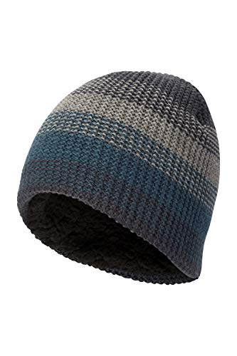 Mountain Warehouse Gorro Mirka Forrado para Hombre - Forro Polar, cálido, Agradable y Fresco - Accesorio de Invierno para Caminar, al Aire Libre, Acampar, Salir, Viajar Azul petróleo Talla única