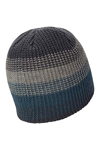 Mountain Warehouse Gorro Mirka Forrado para Hombre - Forro Polar, cálido, Agradable y Fresco - Accesorio de Invierno para Caminar, al Aire Libre, Acampar, Salir, Viajar Azul petróleo Talla única