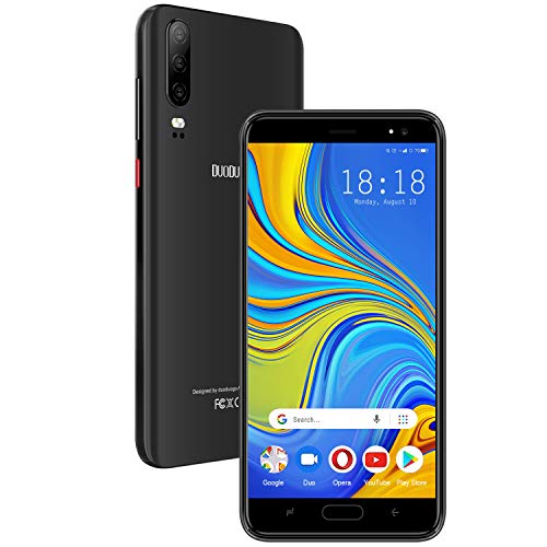 Moviles Libres 4G Android 9.0 Teléfono Móvil Libre 5.5 Pulgadas 16GB ROM/128GB TF, Quad Core Smartphone Libres 4800mAh Batería Dual SIM Dual Cámara Face ID Moviles Buenos