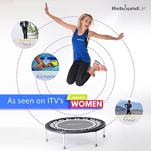 MXL MaXimus Life Pro Gym rebounder - Cama Elástica, Trampolín, Incluye DVD. Mini trampolín Fitness, Cama elástica Fitness