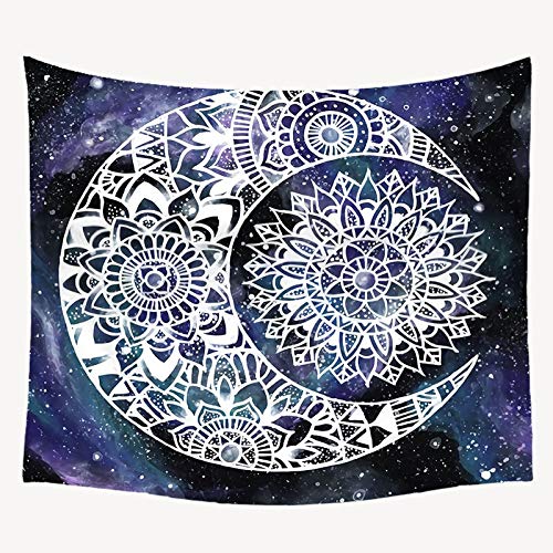 N / A Mandala Tapiz Tapiz Tapiz Bohemio Tiro Estera de Yoga decoración del Dormitorio del hogar Revestimiento de Pared Mandala Alfombra Bohemia Tela de Fondo A6 130x150cm