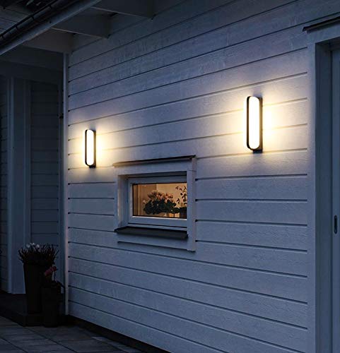 N\A ZGGYA La Entrada Estilo Industrial de la lámpara de Pared Exterior Retro Simple Soporte de luz Luces de la Pared Arriba Abajo Luminoso balcón al Aire Libre Impermeable del LED Luces de Pasillo