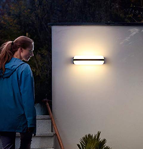 N\A ZGGYA La Entrada Estilo Industrial de la lámpara de Pared Exterior Retro Simple Soporte de luz Luces de la Pared Arriba Abajo Luminoso balcón al Aire Libre Impermeable del LED Luces de Pasillo