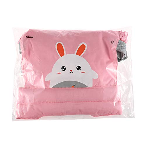 Nabance Portabebés de algodón Bolsa de muñecas multifunción ajustable Portabebés Sling Muñeca conejo rosa transpirable Bebé Bandoleras portabebé