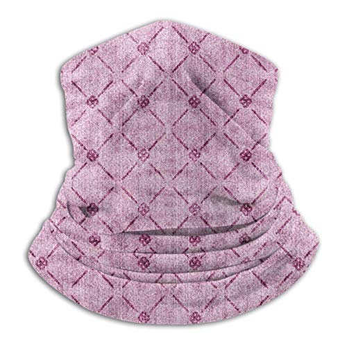 naizi Dusty Mauve and Maroon Diamondern Unisex Microfibra cuello calentador Headwear Máscara para invierno frío Máscara Bandana Pasamontañas