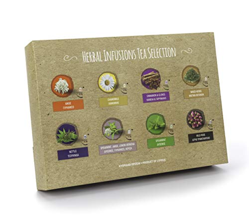 Natural Life 100% Selección Infusiones de Hierbas y Té - 120 bolsitas de té (8 Wild hierba Sabores) - Paquete de regalo Colección