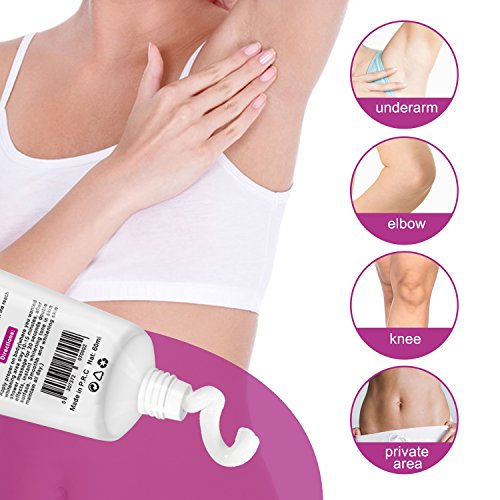 Natural Underarm whitening cream, armpit and bikini line to eliminate hair with intimate white, crotch and nipple, pink, elbow and knee, for hyperpigmentation treatment