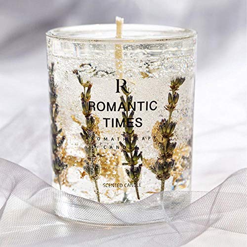 N/C Flor Fruta Aceite Esencial Vela perfumada Lámina de Oro Transparente Decoración de la Boda Vela Aromaterapia sin Humo Velas caseras Camelia