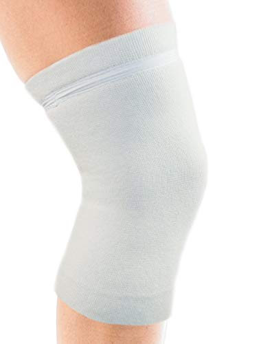 Neo G Rodillera de lana térmica - Talla L - Blanco - Calidad de Grado Médico, transpirable y flexible. Ayuda a rodillas débiles, artríticas, recuperación y rehabilitación, soporte diario - Unisex