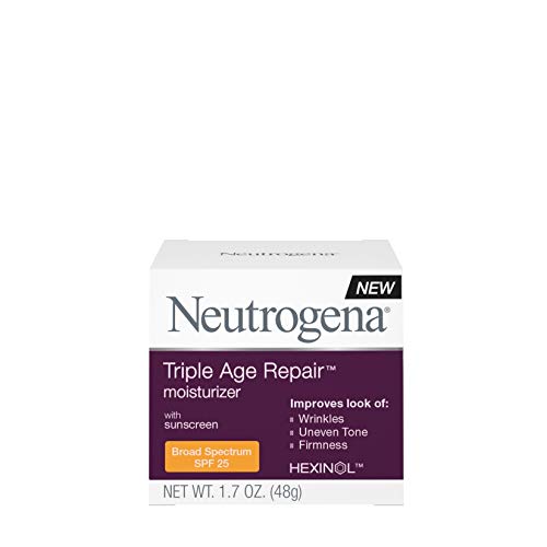 Neutrogena Spf 25 Crema hidratante de día para reparación de edad triple, 1.7 oz