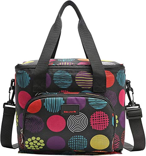 Nevera portátil de 10 l, bolsa para el almuerzo, bolsa para guardar comida, multifuncional, pequeña bolsa de picnic, bolsa de playa, bolsa térmica de abertura completa