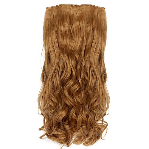 Neverland Beauty 22" Full Head Clip Extensión del pelo Hair Extensions,Wavy-7 Piece with 16 clips,Honey Blonde